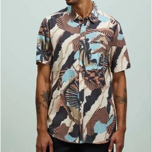 Volcom Stairway Stone Button Down short sleeve Shirt